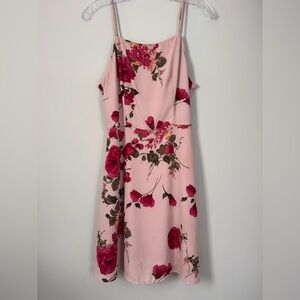 Pink Floral Lulus mini dress